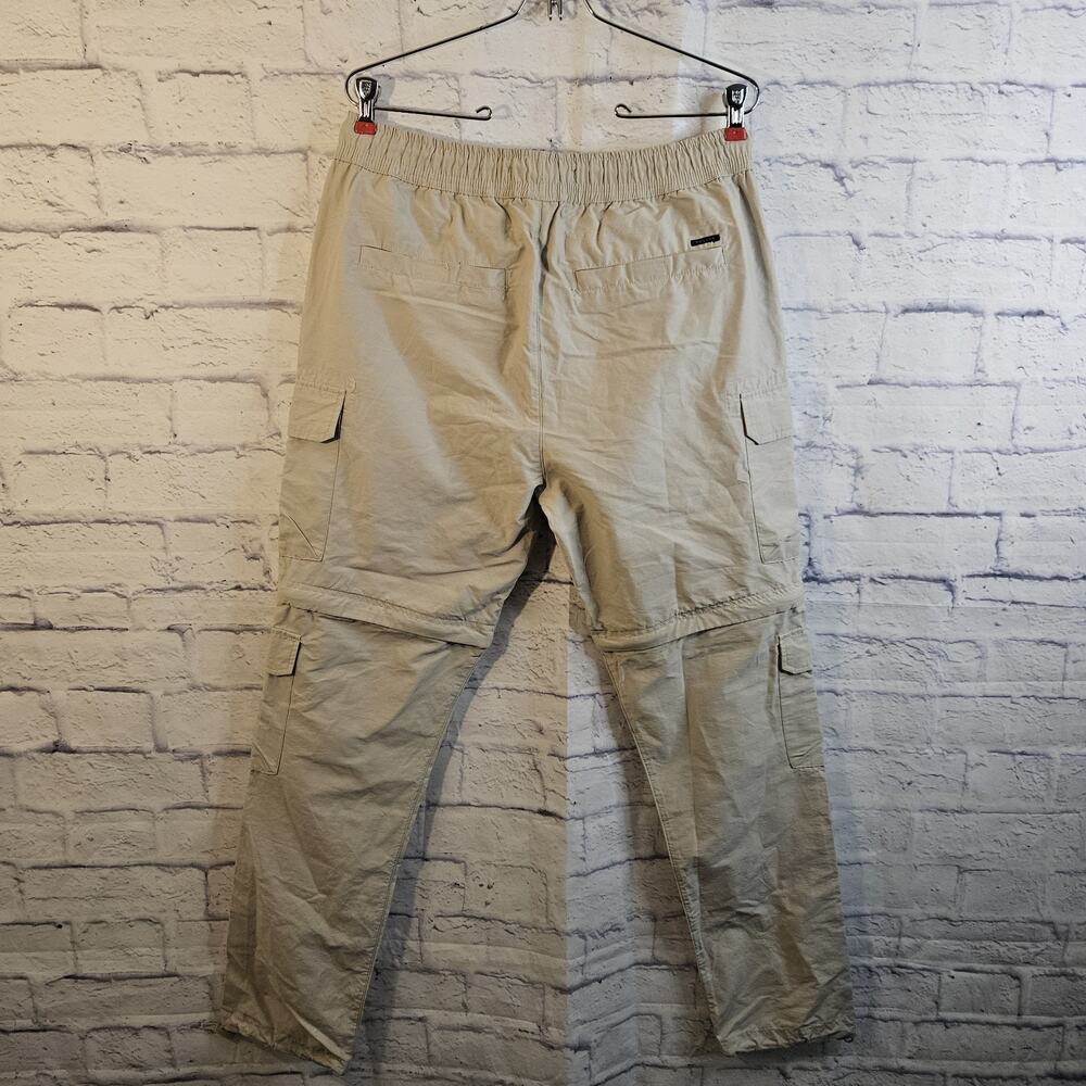 Pacsun Cargo Convertible Zip Off Pants Mens Medium Relaxed Slim draw ankle - Picture 4 of 8